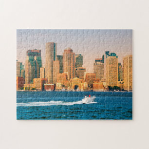 Puzzle États-Unis, Massachusetts. Panorama du front de me