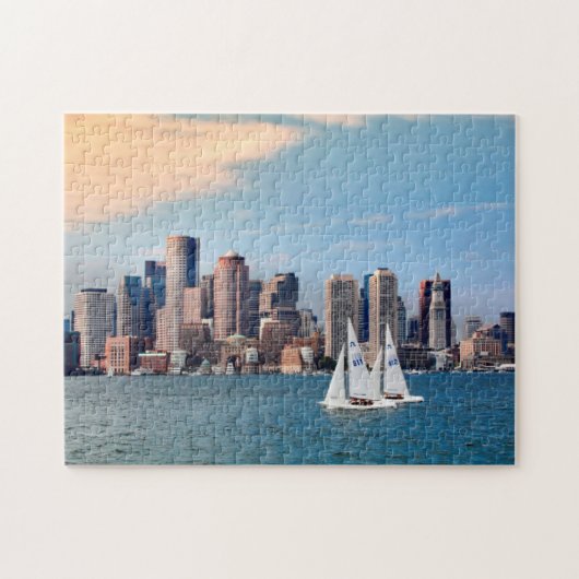Puzzle États-Unis, Massachusetts. Skyline 3 de Boston Wat (Horizontal)