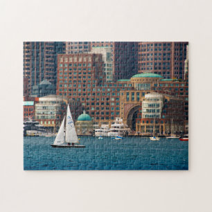 Puzzle États-Unis, Massachusetts. Skyline du front de mer