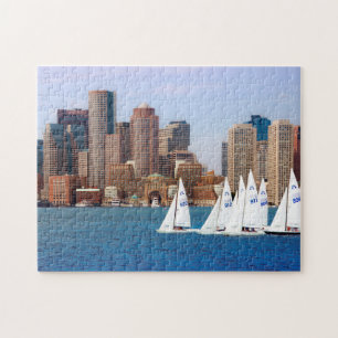 Puzzle États-Unis, Massachusetts. Skyline du front de mer