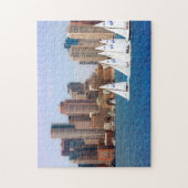Puzzle États-Unis, Massachusetts. Skyline du front de mer (Vertical)