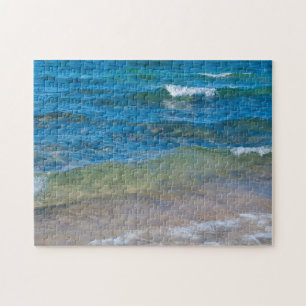 Puzzle États-Unis, Michigan. Eaux Claires Du Lac Supéri