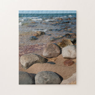Puzzle États-Unis, Michigan. Galets arrondis sur 12 Mile
