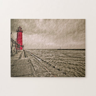 Puzzle États-Unis, Michigan, Grand Haven Lighthouse