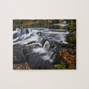 Puzzle États-Unis, Michigan, Upper Peninsula. Bond Falls