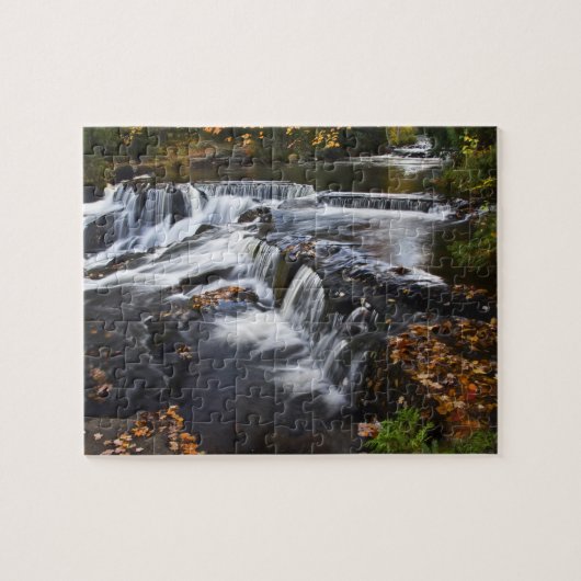 Puzzle États-Unis, Michigan, Upper Peninsula. Bond Falls (Horizontal)