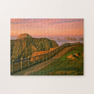 Puzzle États-Unis, Oregon, Bandon. Roches vues depuis le