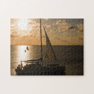 Puzzle États-Unis, Texas, South Padre Island. Voilier