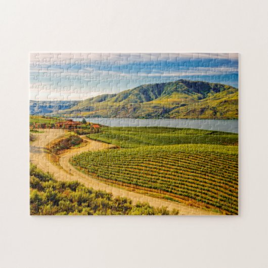 Puzzle États-Unis, Washington, Lac Chelan. Les vignobles  (Horizontal)