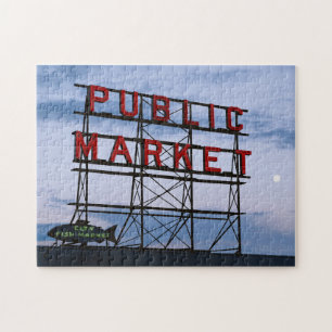 Puzzle États-Unis, Washington, Seattle, Pike Street Marke