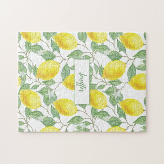 Puzzle Été jaune citron doux. (Horizontal)