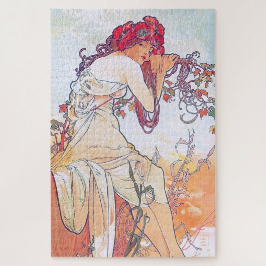 Puzzle Été (Quatre Saisons), Alphonse Mucha (Vertical)