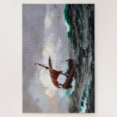 Puzzle Été viking sur la côte du Groenland Année 1000 (Vertical)