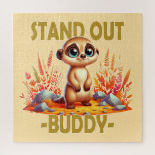 Puzzle Éteins ton pote. Caricature de Meerkat