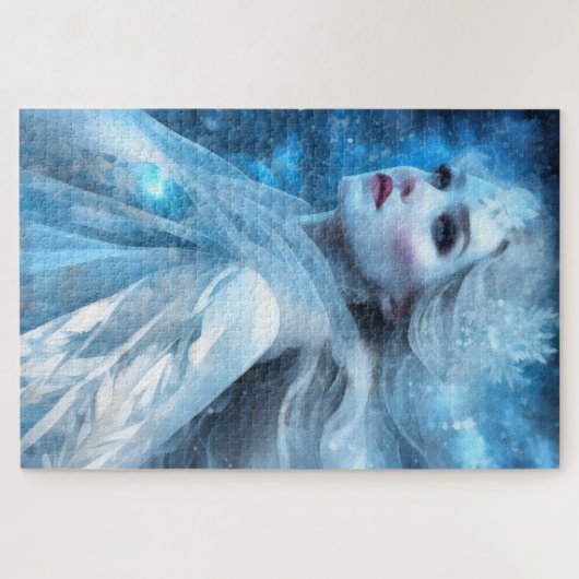 Puzzle Ethereal Frozen Neige Queen Imaginaire Art (Horizontal)