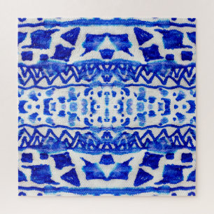 Puzzle Ethnic Indigo Arrow Native Motifs