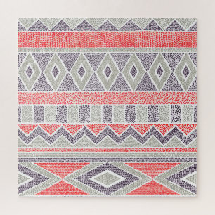 Puzzle Ethnic Striped Tribal : Vintage artisanal