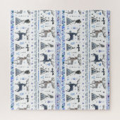 Puzzle Ethnique tribale, les animaux rêvent attraper, san (Horizontal)