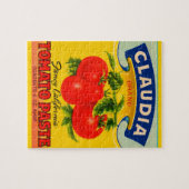 Puzzle étiquette de pâte de tomates Claudia dans les anné (Horizontal)
