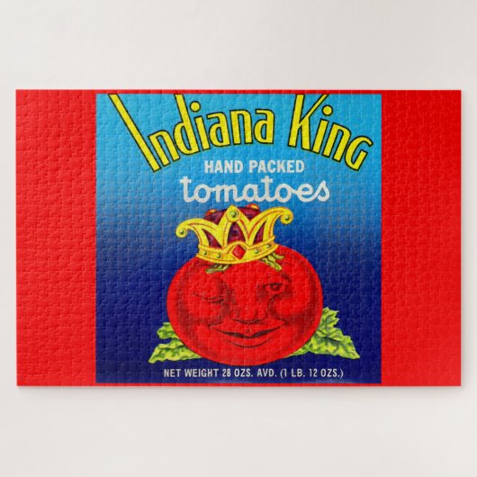Puzzle Étiquette de tomates Indiana King (Horizontal)