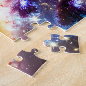 Puzzle étoile bleu violet cosmique au centre univers Nebu (Côté)