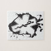 Puzzle étoile de coeur anatomique de la vie (Horizontal)