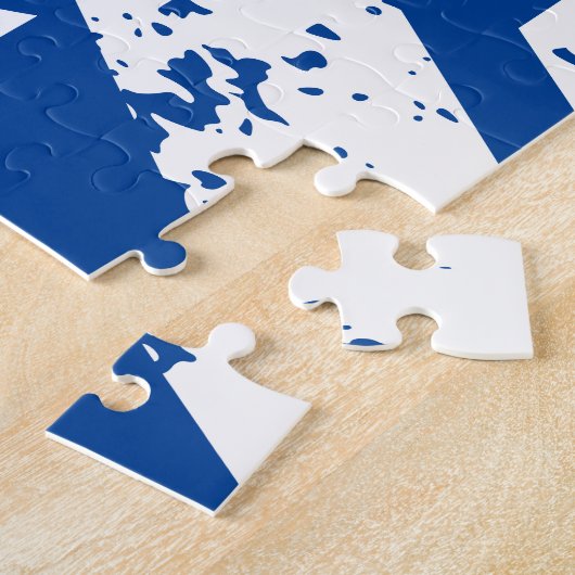 Puzzle Étoile de David blanche grunge (Côté)