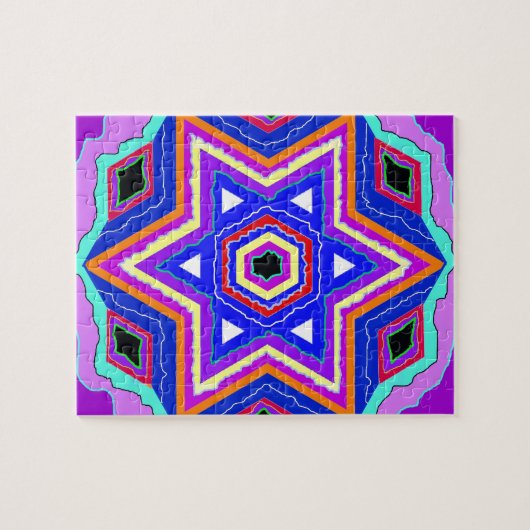 Puzzle Étoile de David juive (Horizontal)