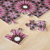 Puzzle étoile persane à plume rose impossible (Côté)