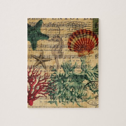 Puzzle étoiles de mer de corail côtières tropicales (Vertical)