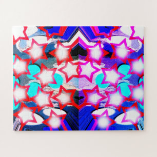 Puzzle étoiles de Noël art