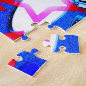 Puzzle étoiles de Noël art (Côté)