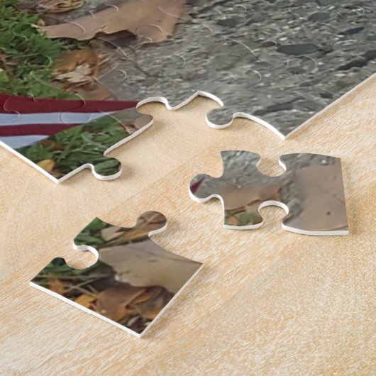 Puzzle Étoiles et rayures nos anciens combattants (Côté)