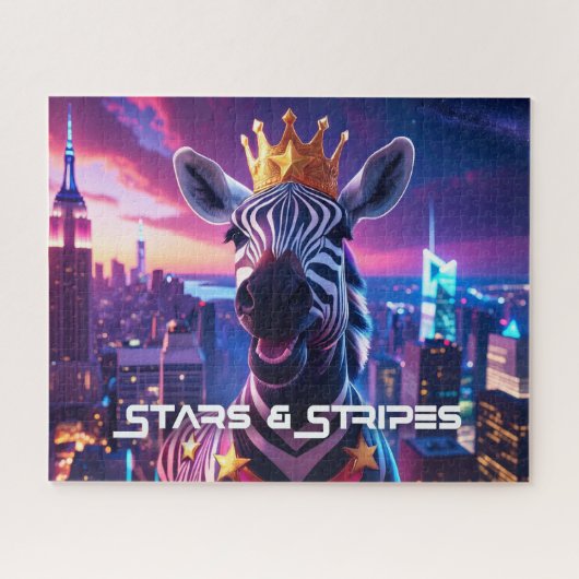 Puzzle Étoiles Et Rayures Zebra Zanzibar (Horizontal)