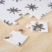 Puzzle étoiles métalliques - argent (Côté)