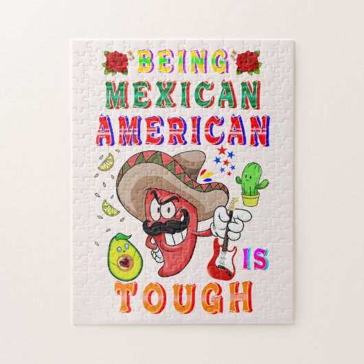 Puzzle Être Mexicain Américain Est Difficile (Vertical)