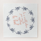 Puzzle Être un texte dans une jolie couronne florale (Horizontal)