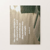 Puzzle Étude biblique du matin Psaume 1 Verse biblique (Vertical)