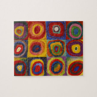 Puzzle Étude de couleur des cercles Carré par Kandinsky