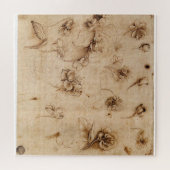 Puzzle Étude de fleurs – Léonard de Vinci (1500) (Horizontal)