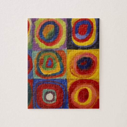 Puzzle Étude des couleurs des cercles Carré (Vertical)
