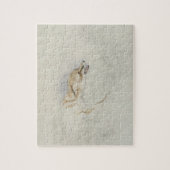 Puzzle Étude d'un Fox de acroupissement, faisant face au (Vertical)