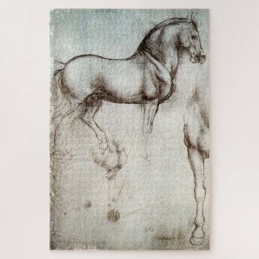 Puzzle Études de chevaux – Léonard de Vinci (1490) (Vertical)