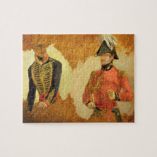 Puzzle Études d'uniforme royal d'artillerie de cheval, et