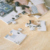 Puzzle Étudiants avec microscopie (Côté)