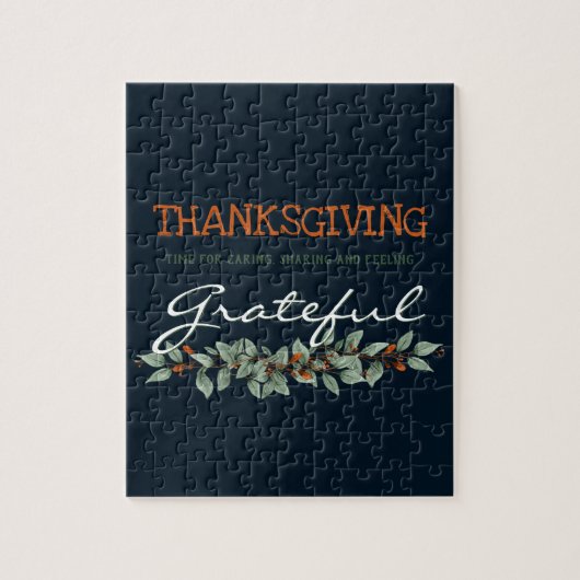 Puzzle Eucalyptus moderne se sentant Gratuit Thanksgiving (Vertical)