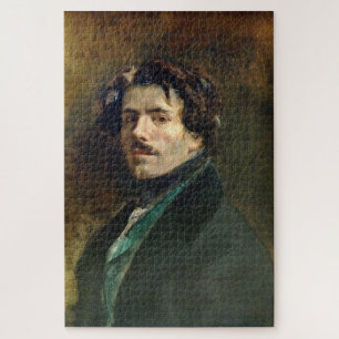 Puzzle Eugène Delacroix : Autoportrait au gilet vert
