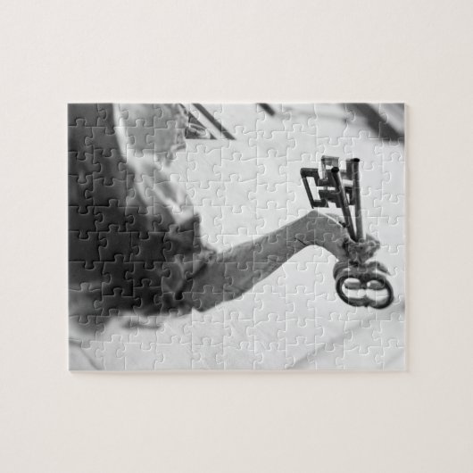 Puzzle Europe, Autriche, Salzbourg. Statue avec clés (Horizontal)