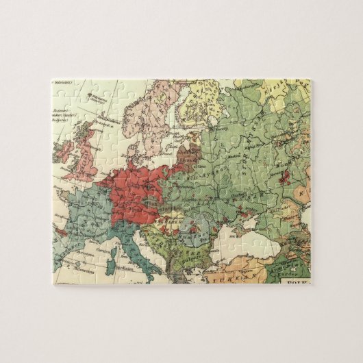 Puzzle Europe Carte Pays Antique Mondiale (Horizontal)