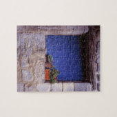 Puzzle Europe, France, Cereste. Une porte bleue ajoute de (Horizontal)